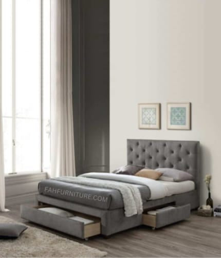 Oliver Upholstery Storage Double Bed